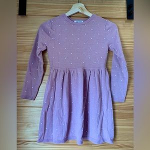 H&M girls knitted sweater dress size 6-8